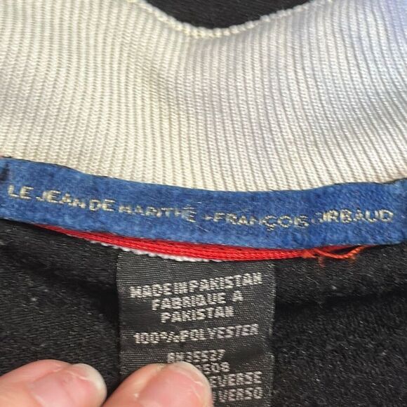 Marithe Francois Girbaud Track Jacket Mens 2XL Full Zip Black Y2K 90s Grunge - Picture 8 of 8